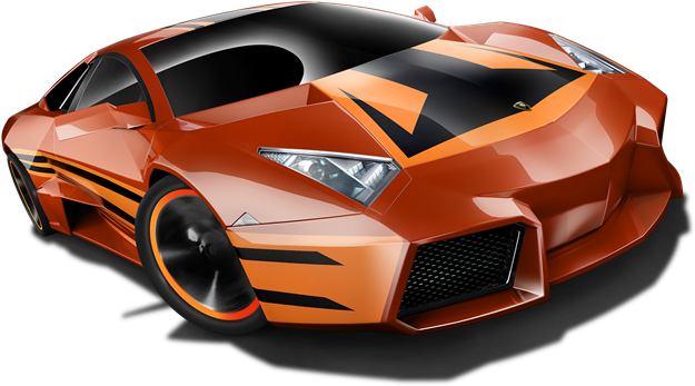Lamborghini Reventon Bronze W- Black Stripes - Hot Wheels 2012, Lamborghini Reventon Orange 121/247, (671x503), Png Download