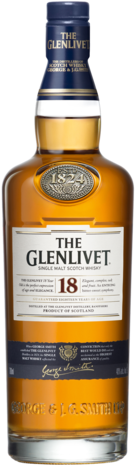 Glenlivet Malt 18yo 700ml - Glenlivet 18 Png (384x480), Png Download