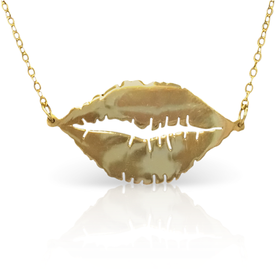 Lips Necklace - Necklace (600x600), Png Download