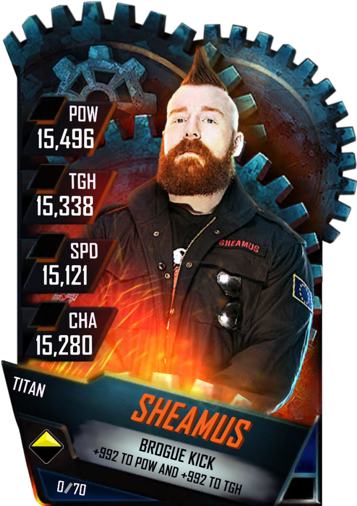 Sheamus S4 18 Titan - Wwe Supercard Brock Lesnar Titan (733x1158), Png Download