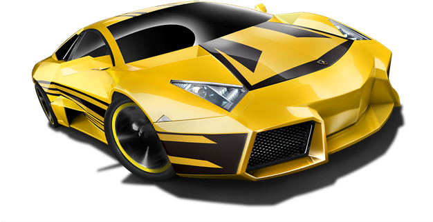 Lamborghini Reventon Yellow W- Black Stripes - Mattel Hot Wheels Short Card Hw All Stars Lamborghini (671x503), Png Download