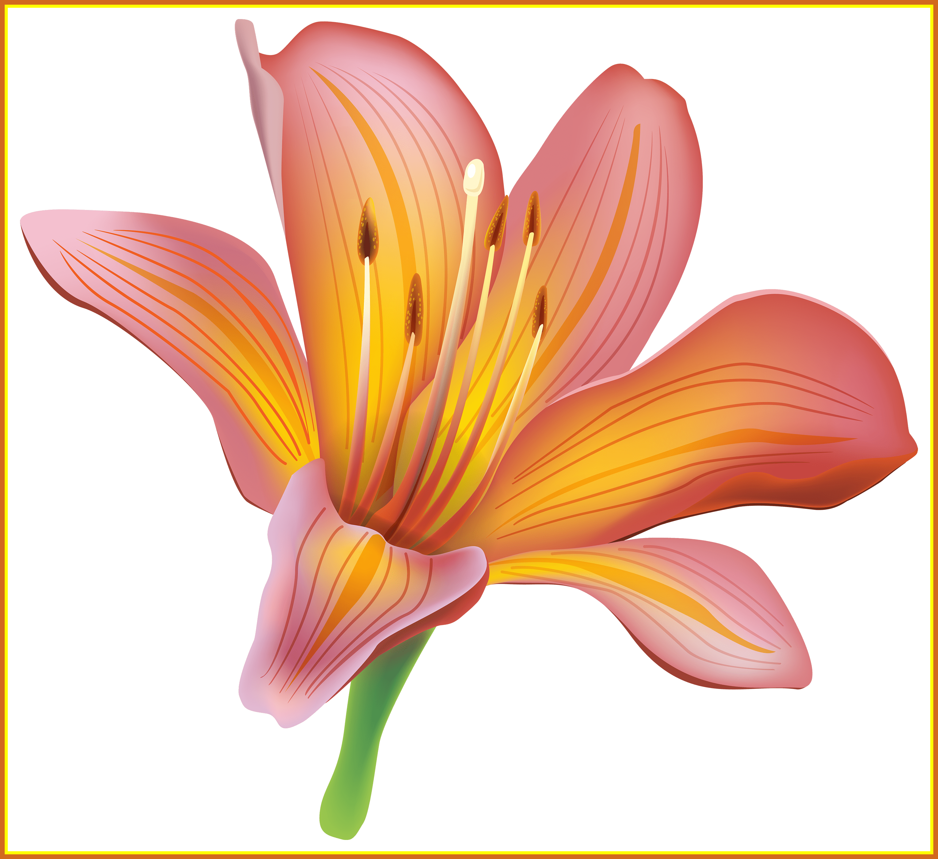 Unbelievable Flower Png Best Web Image Of - Lily Clipart (3050x2794), Png Download