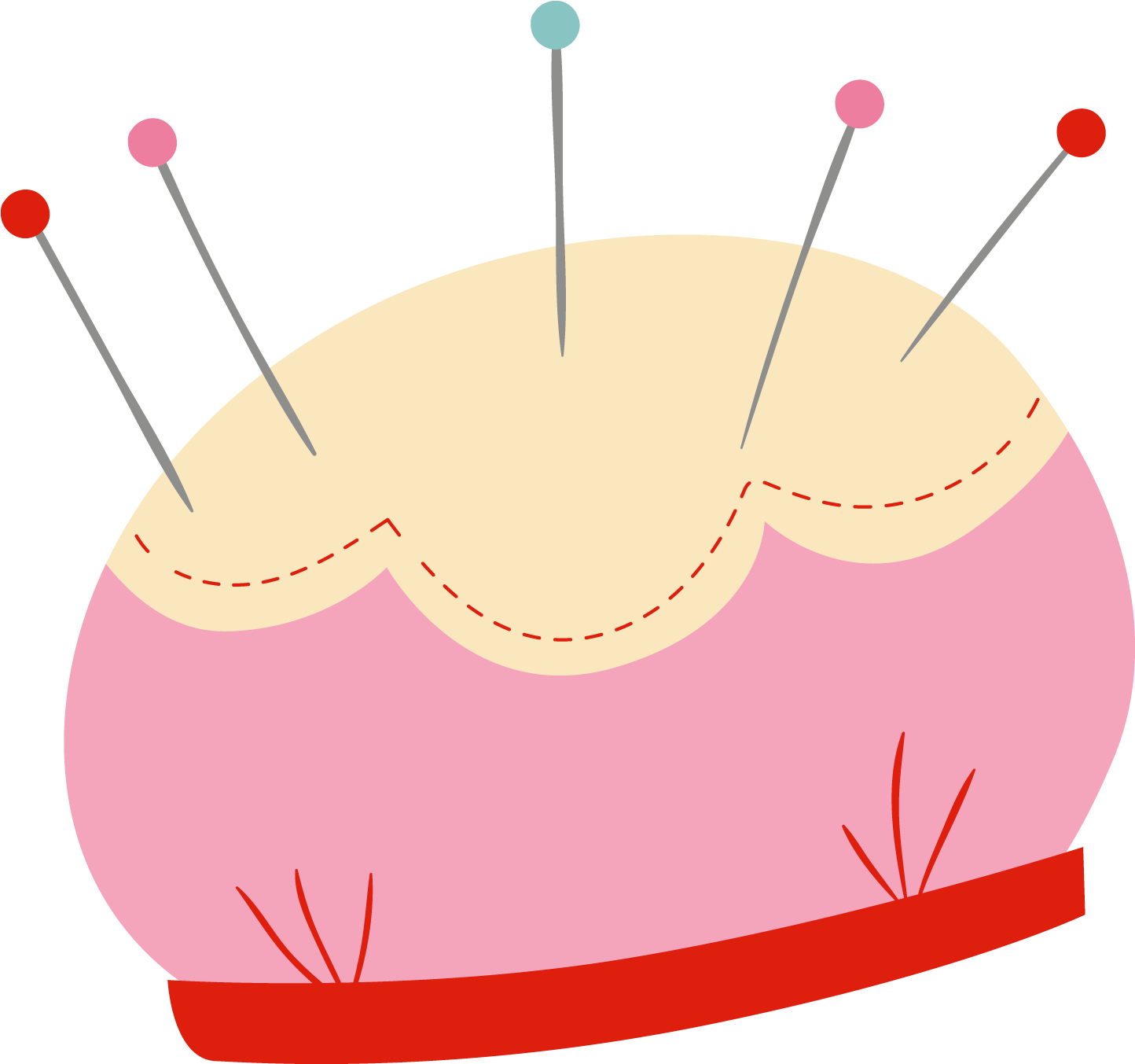Free Sewing Kit Clip Art Elements - Sewing Clipart Png (1800x1800), Png Download