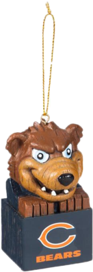 Chicago Bears Mascot Ornament - Nfl Mascot Ornament - Chicago Bears (421x480), Png Download