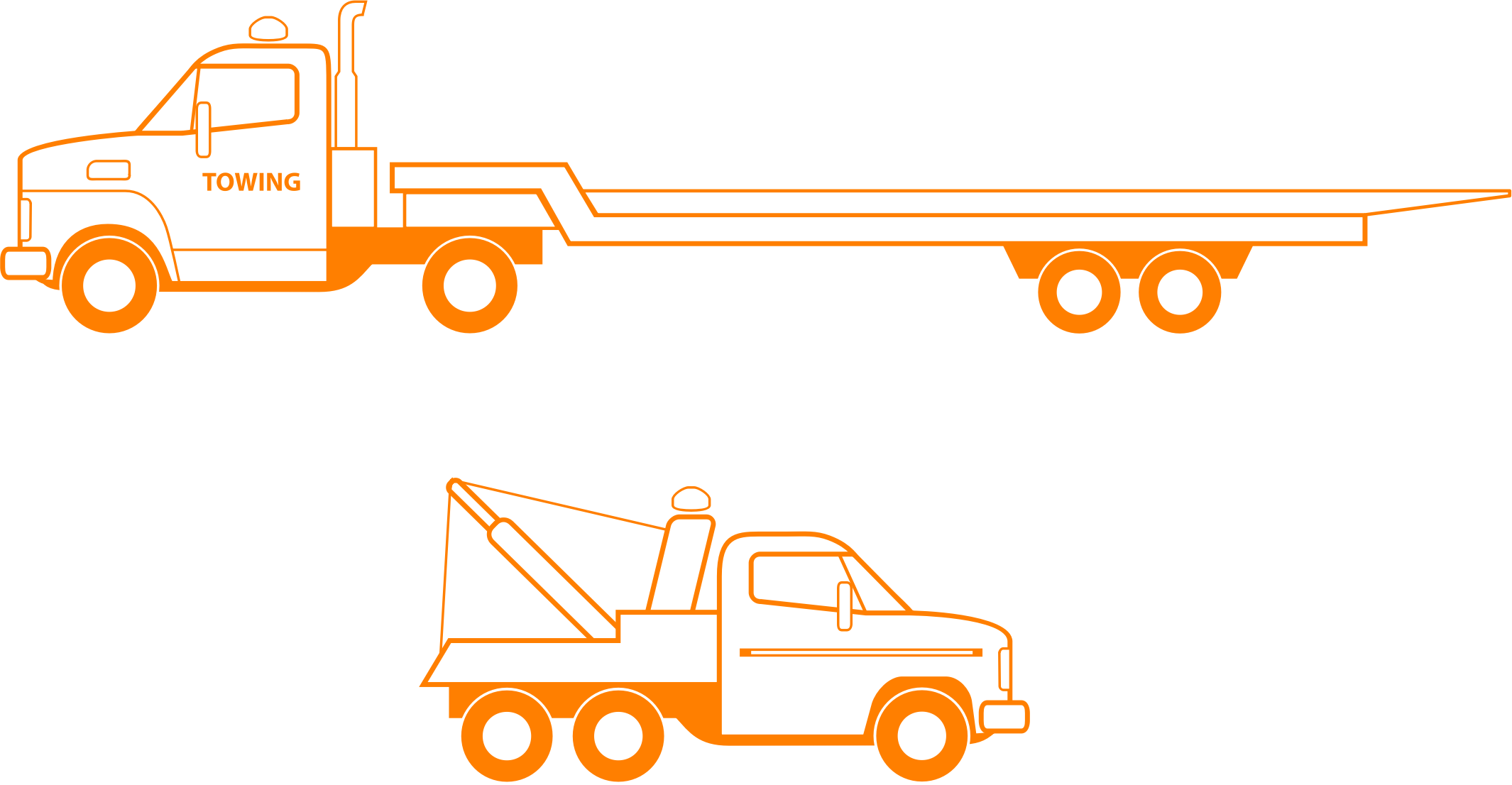 This Free Icons Png Design Of Tow Trucks (2130x1106), Png Download
