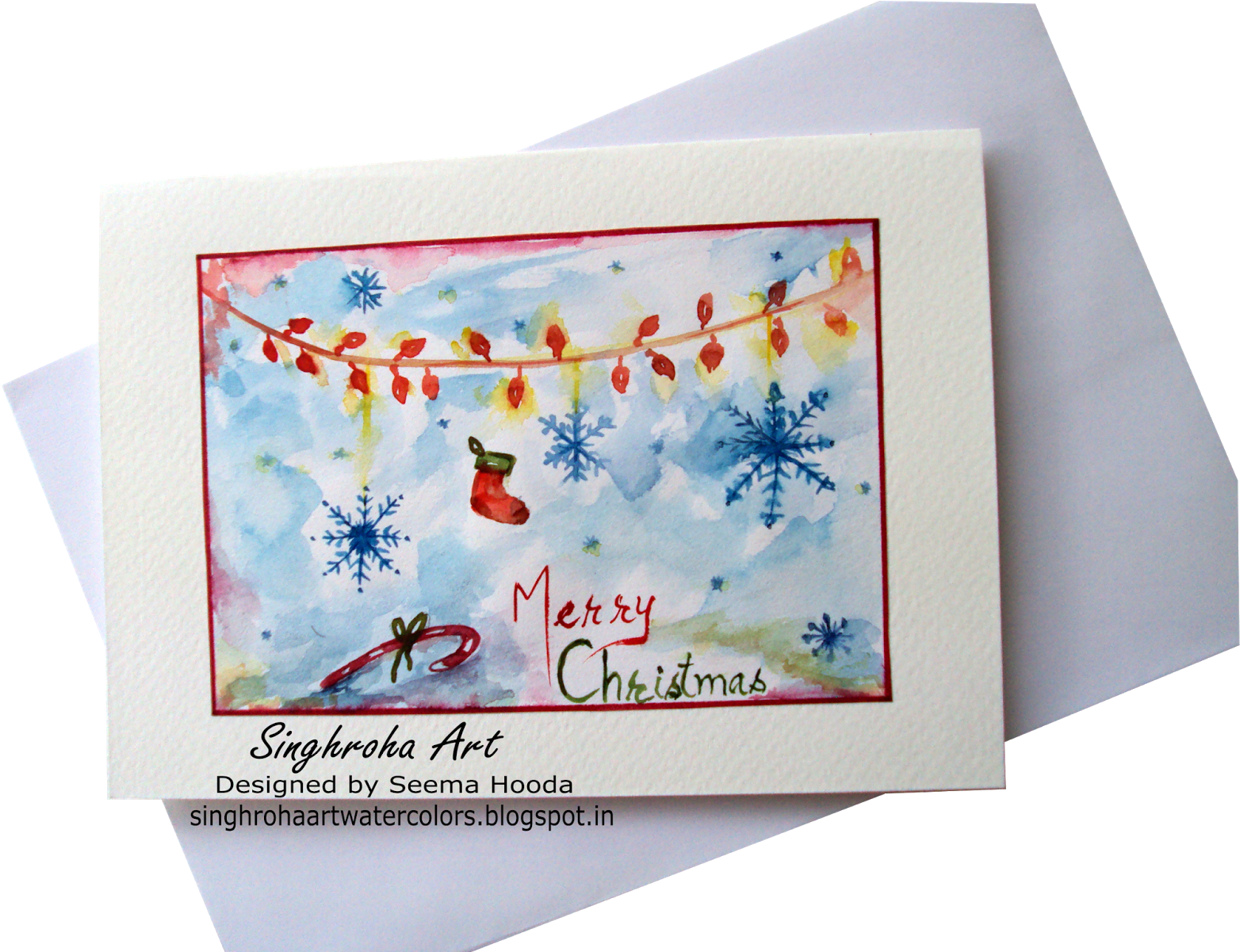Merry Christmas Snowflakes Card - Christmas Day (1600x1200), Png Download