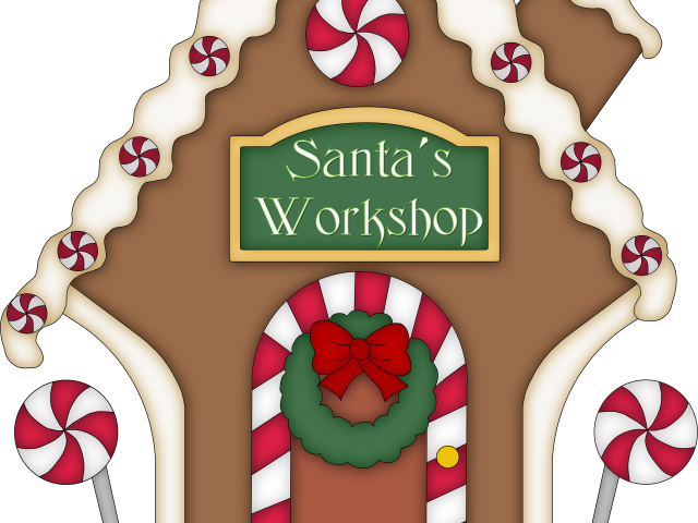 Gingerbread Clipart Candy Cane - Clip Art (640x480), Png Download