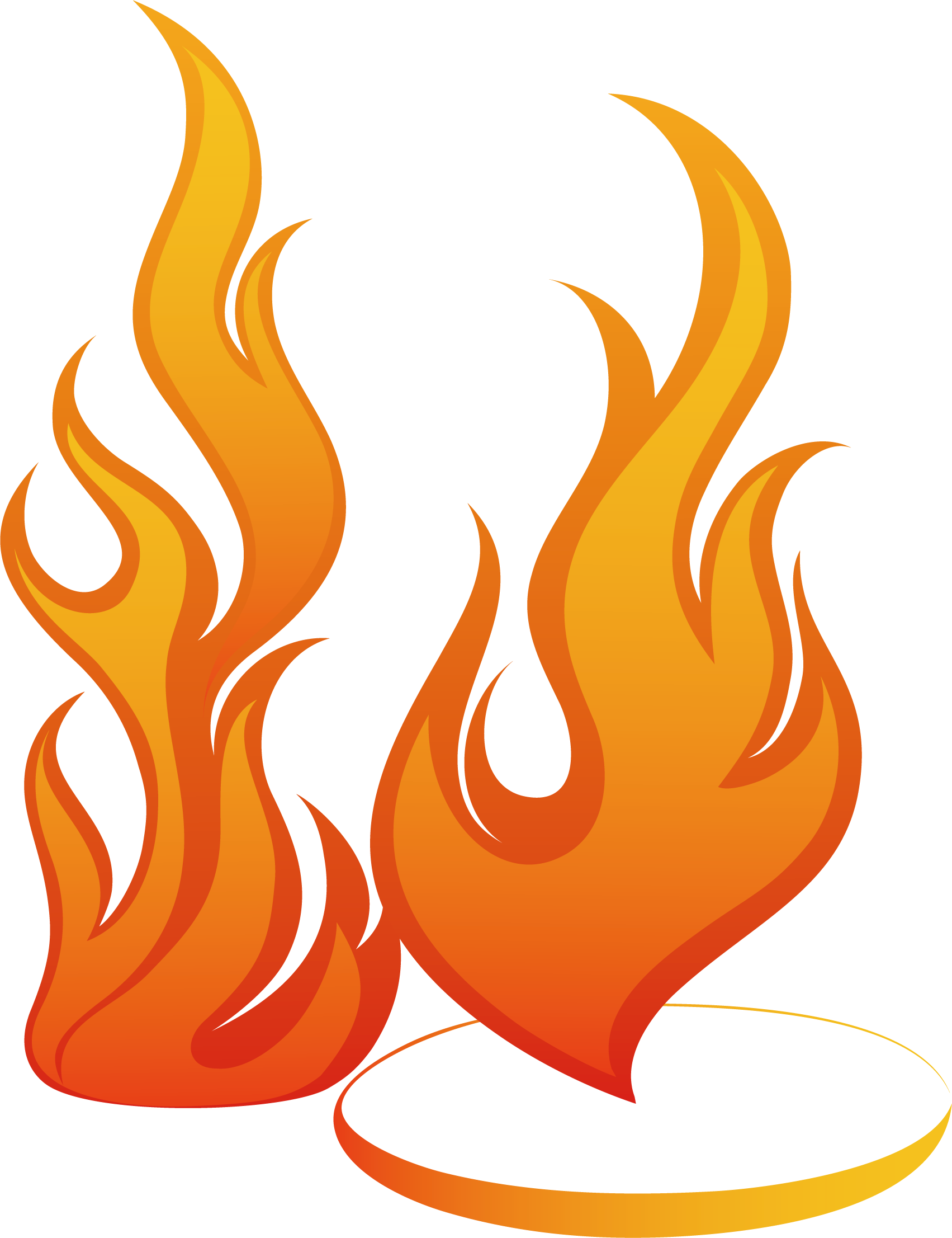 Flame Art Png - Flame Cartoon Png (1703x2213), Png Download