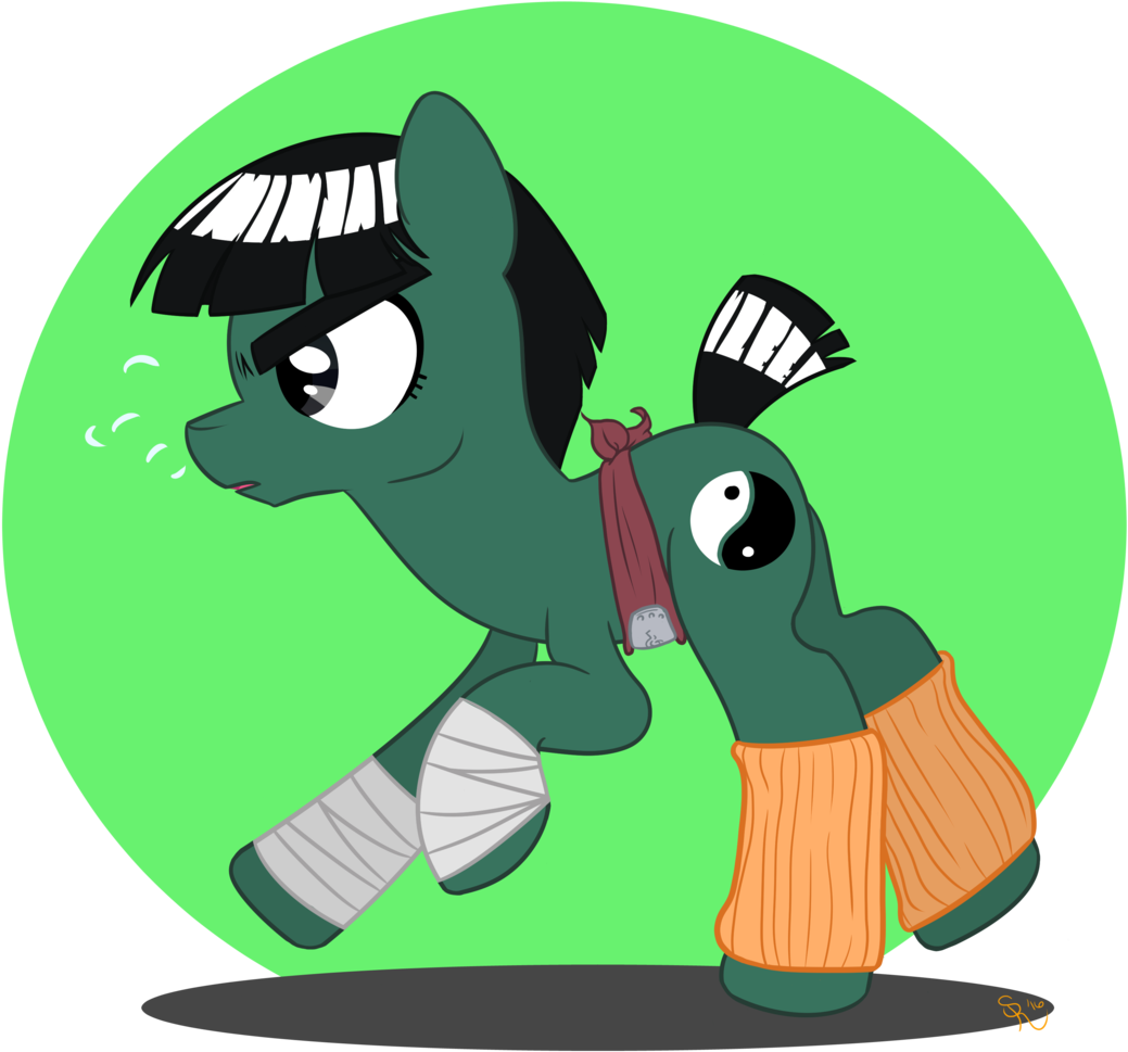 Silver-fox17, Naruto, Ponified, Rock Lee, Safe, Solo - Rock Lee Mlp (1128x1024), Png Download