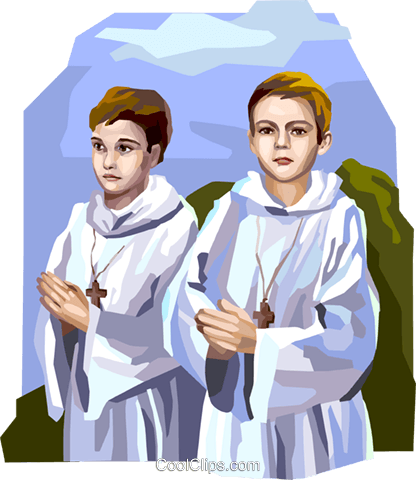Boys Preparing For First Communion Royalty Free Vector - Altar Server Clip Art (416x480), Png Download