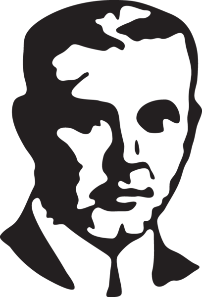 104ra - Man's Head - Man (408x600), Png Download