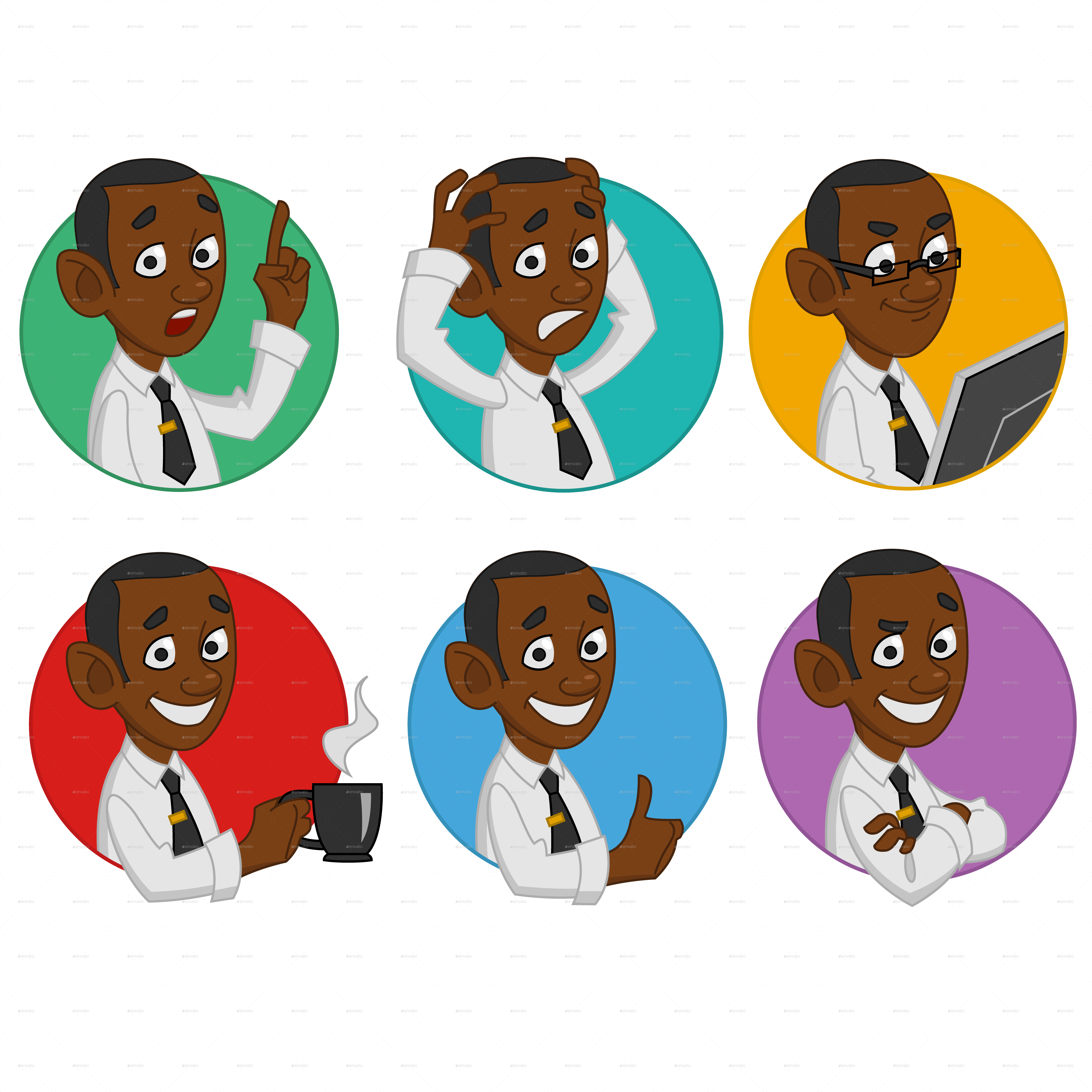 Avatars Of Worker Avatars Of Worker - Stock Illustration (6000x6000), Png Download