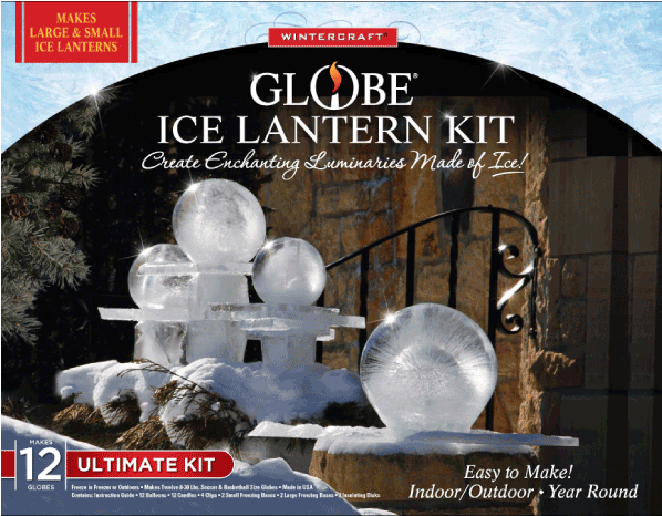 Globe Ice Latern Kit (597x597), Png Download