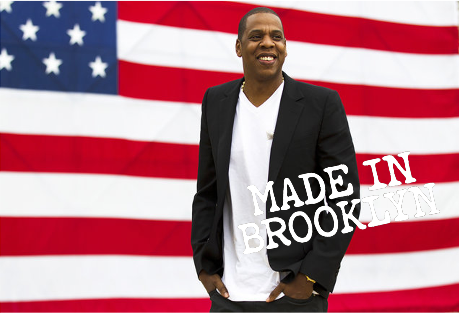 Jay Z Flag Made In Brooklyn T Shirts - Jay Z Made In America (1600x1455), Png Download