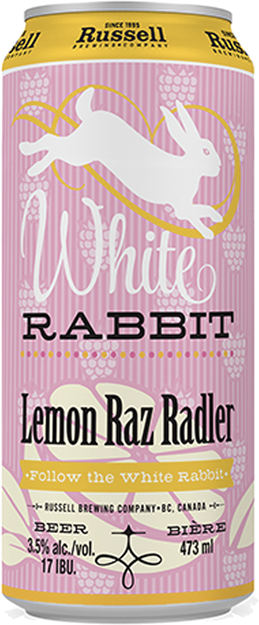 White Rabbit Lemon Raspberry Radler (538x1281), Png Download