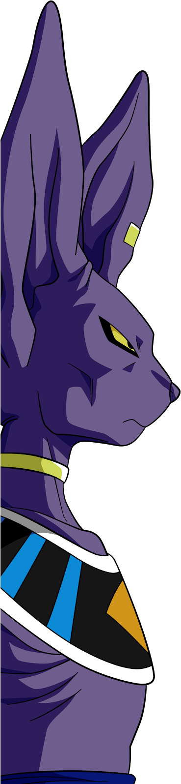 Lord Beerus God Of Destruction From - Dragon Ball Z, La Batalla De Los Dioses By Akira Toriyama (383x1600), Png Download