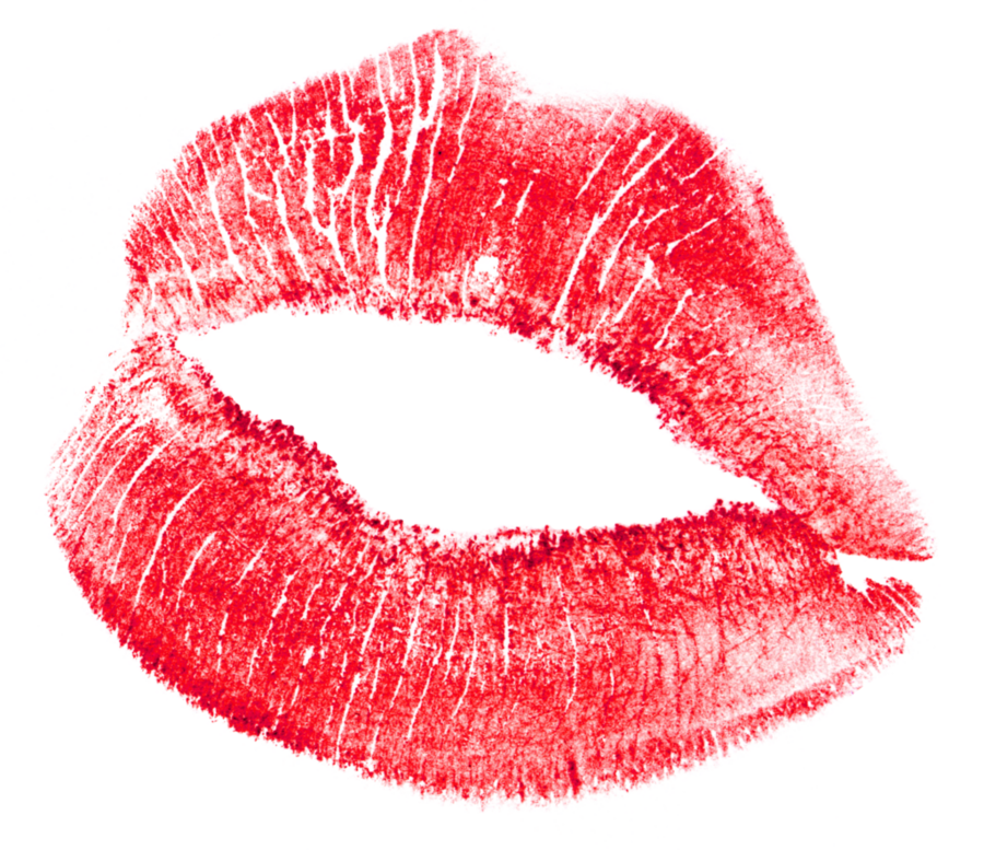 Lipstick Kiss Transparent Background (900x777), Png Download