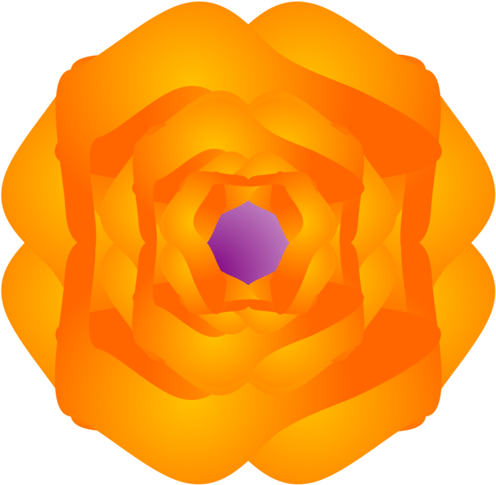 Line Art Cartoon Flower Computer Petal - Clip Art (750x750), Png Download