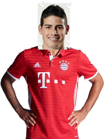 James Rodriguez Rückennummer Fc Bayern München - Kf Shkendija (472x560), Png Download