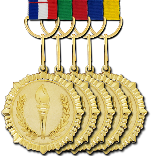 Gold Medal Background Png - Gold Medal (500x500), Png Download