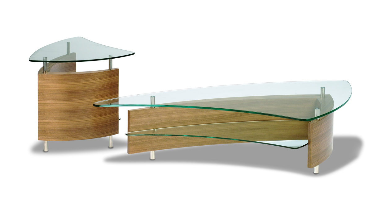Fin Coffee Table - Bdi Fin Coffee Table 1106 (espresso Stained Oak) (1200x1200), Png Download