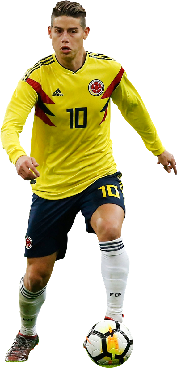 Colombia James Png 2018 (593x1200), Png Download