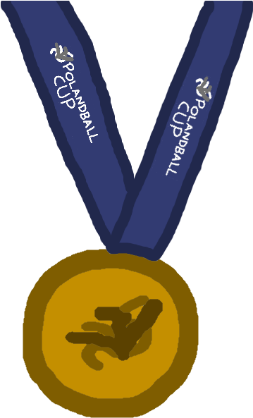Polandball Cup Gold Medal (360x600), Png Download