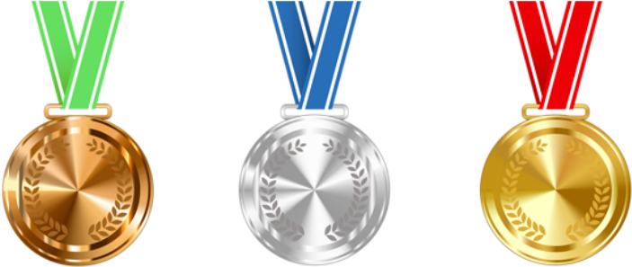 Picture - Gold Medal Olympics Png (763x308), Png Download