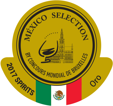 Mxsel2017 Spirits Gold Medal - Mexico (412x449), Png Download