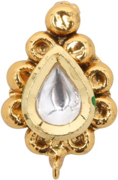 Gold Plated Nose Clip - Nose Ring Png Transparent (800x800), Png Download