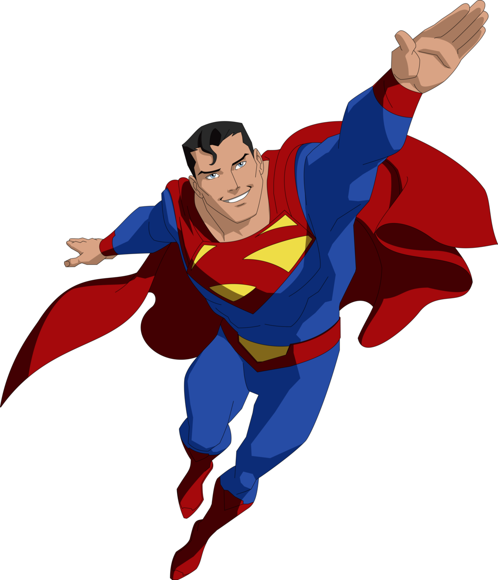Image Stock Hero Clip Superboy - Superman Png (1024x1194), Png Download