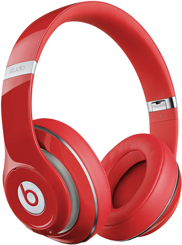 Beats By Dr - Dr Dre Headphones Red (500x500), Png Download