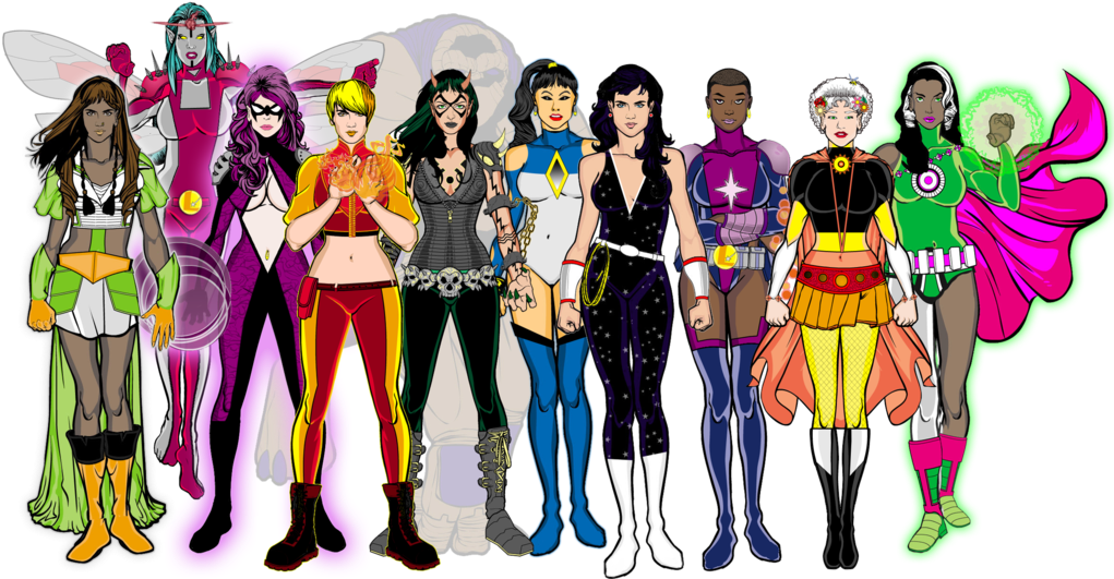 White Lotus , Shikari (legion Lost), Aura (superboy - Illustration (1024x542), Png Download