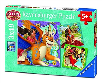 Ravensburger Elena De Avalor Puzzle Triple 3x49 Piezas (400x400), Png Download