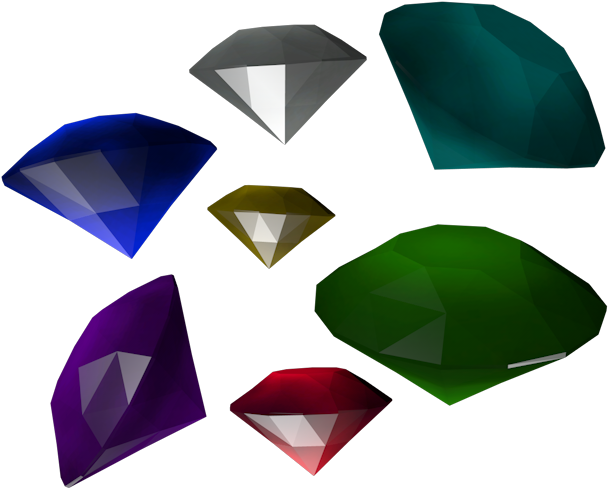 Download Zip Archive - Chaos Emeralds Models (750x650), Png Download