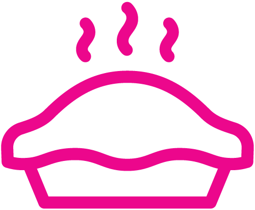 Pink Pie (500x411), Png Download