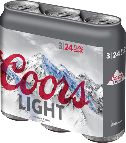 Coors Light - Coors Light Beer - 12 Pack, 12 Fl Oz Cans (423x480), Png Download