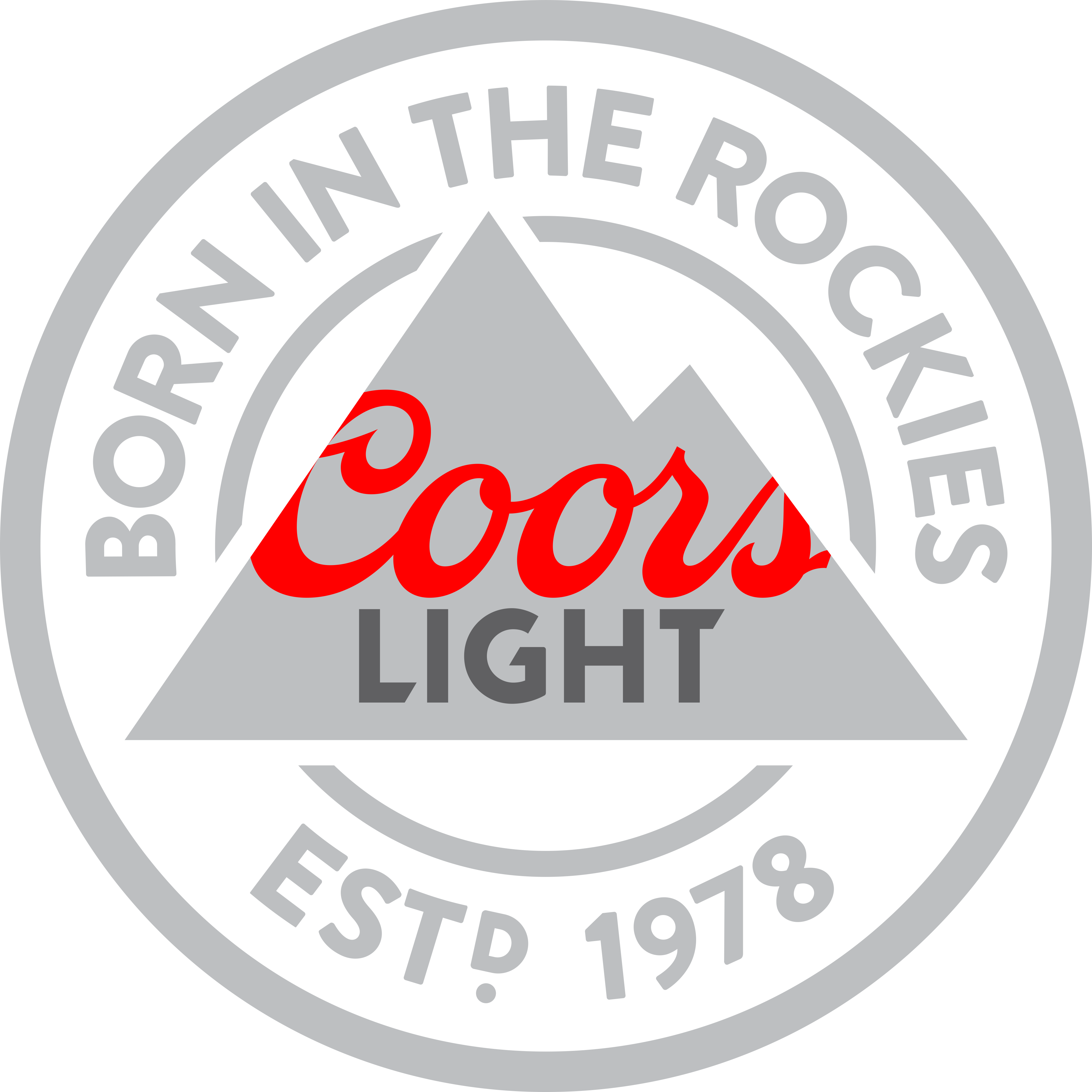 Briggs Distributing News - Coors Light Logo Round (3900x3900), Png Download