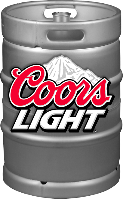 Coors Light 1/2 Barrel - Coors Light 24 Cans (409x658), Png Download