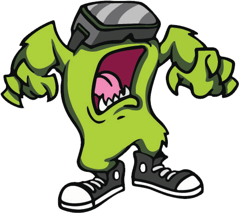 Who We Are - Logo Cartoon Monster (489x432), Png Download