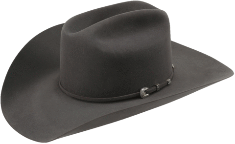 Steel Cowboy Hat - Hat Felt Colors Steel (480x295), Png Download