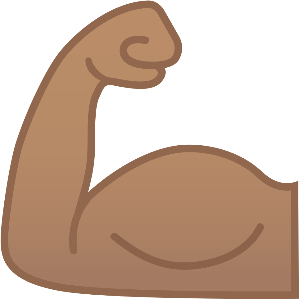 Download Svg Download Png - Emoji De Musculo (1024x1024), Png Download