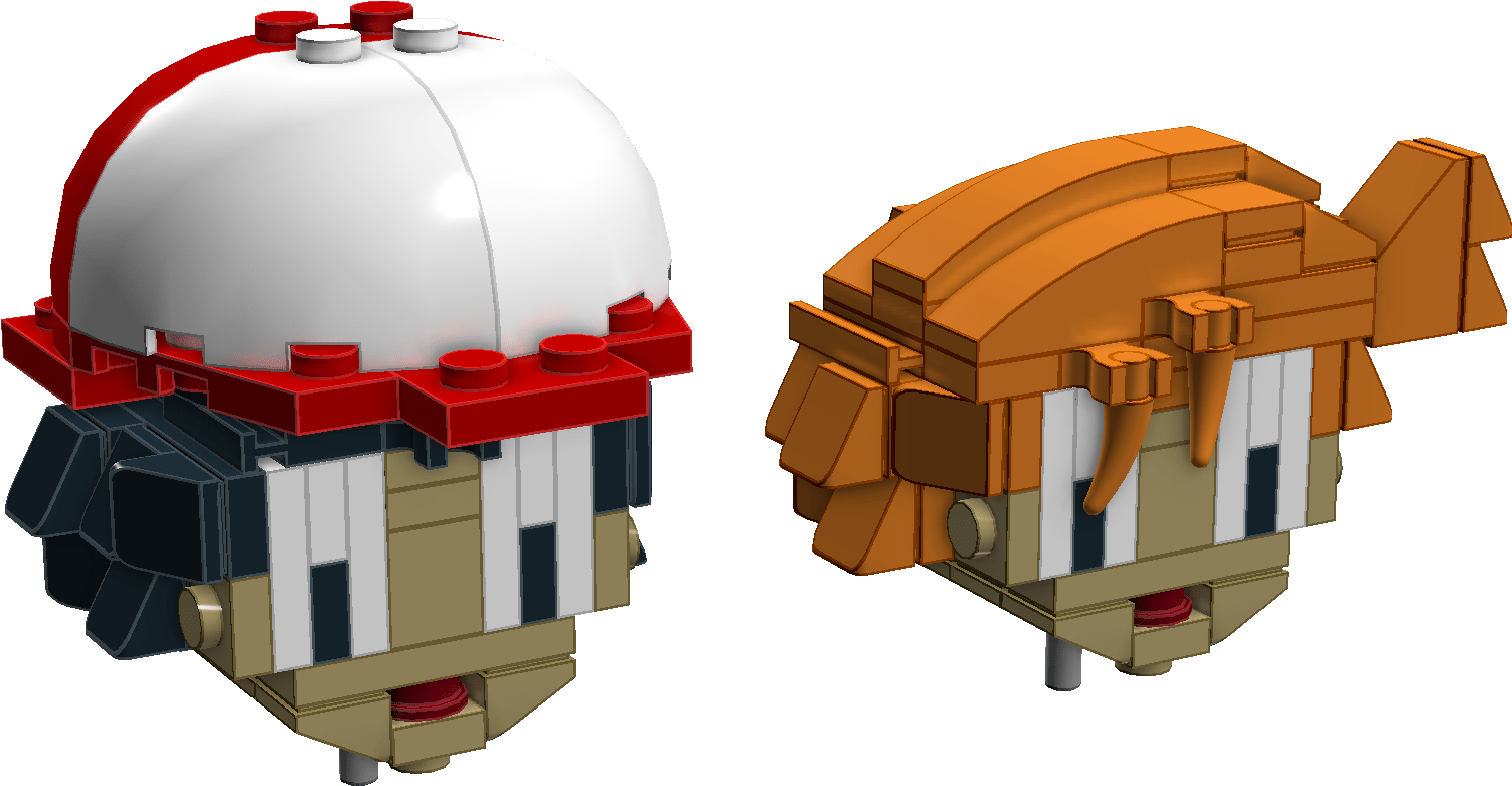 Moko's Anime Head - Lego Anime Head (1680x1009), Png Download