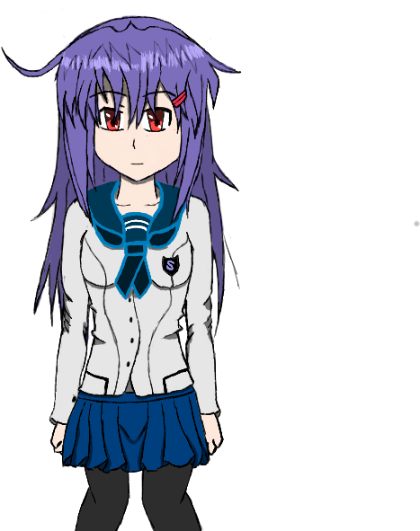 Mia Long Hair Normal - Cartoon (800x600), Png Download