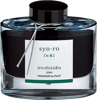 Iroshizuku Ink Bottle 50ml - Pilot Iroshizuku Ink - Syo-ro Green (1020x324), Png Download