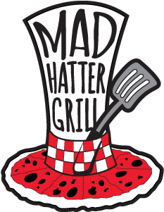 Mad Hatter Grill Logo - Logo (600x450), Png Download