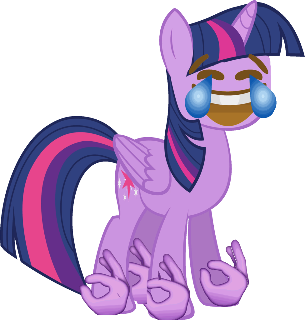 👌, 😂, Alicorn, Downvote Bait, Emoji, Emoji Ponies, - My Little Pony Twilight Sparkle (976x1024), Png Download