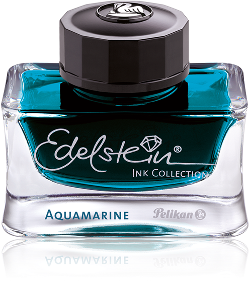 Edelstein® Ink Aquamarine "ink Of The Year - Pelikan Edelstein 2016 Ink Of The Year - Aquamarine (1780x560), Png Download