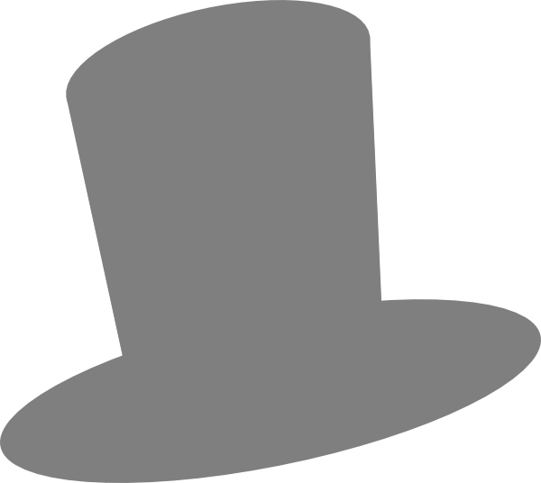 Mad Hatter Top Hat Svg (600x536), Png Download