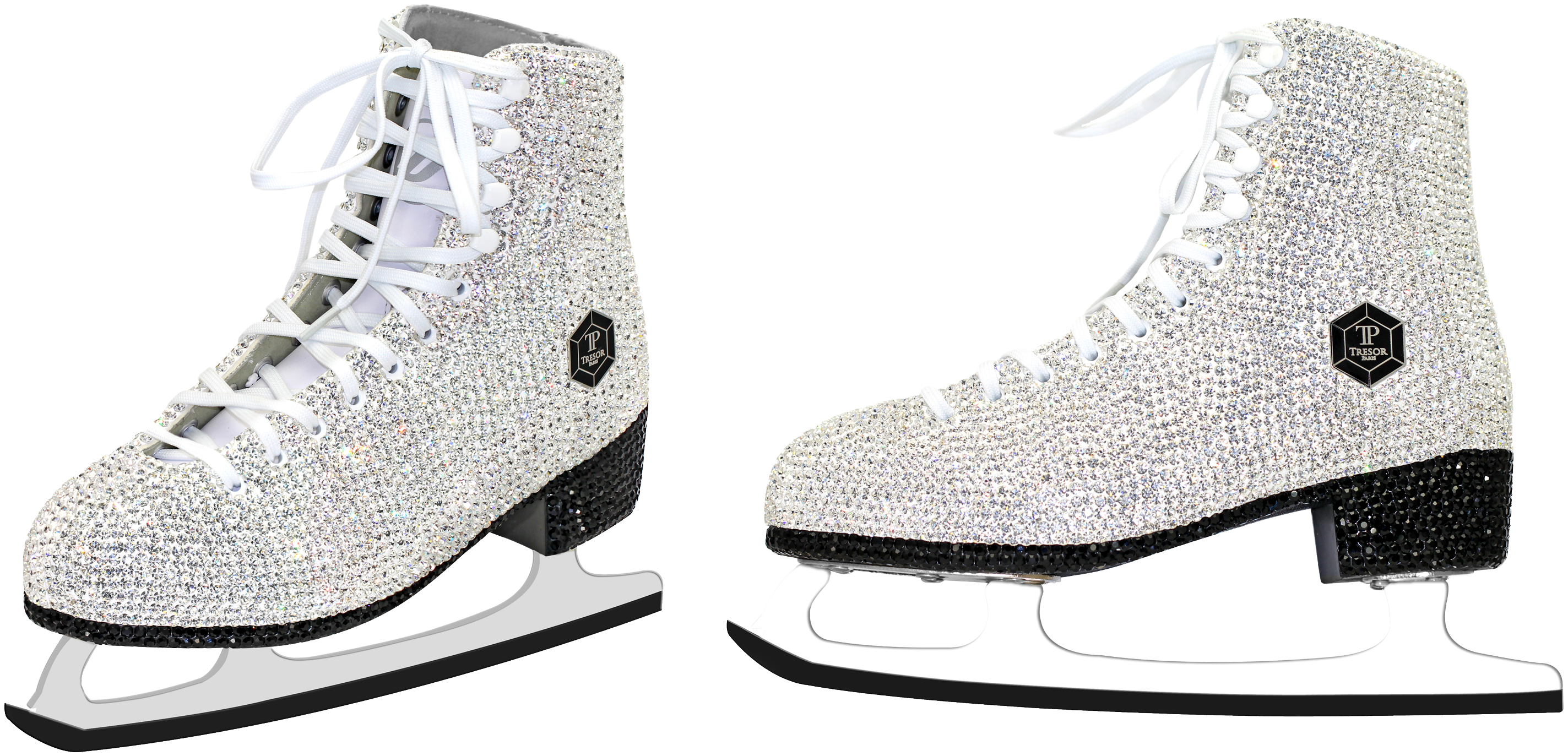 Bling Bling Ice Skates - Figure Skate (2953x1800), Png Download